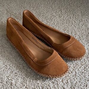 Coldwater Creek Tan Suede Flats